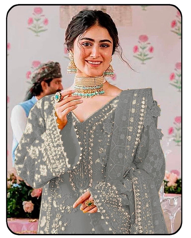 GEORGETTE FABRIC ART  03